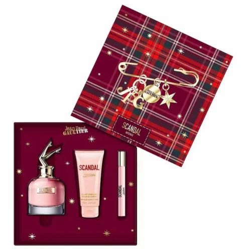 Gaultier Scandal 2.8oz Edp + 10ml mini + 2.5oz Body Lotion