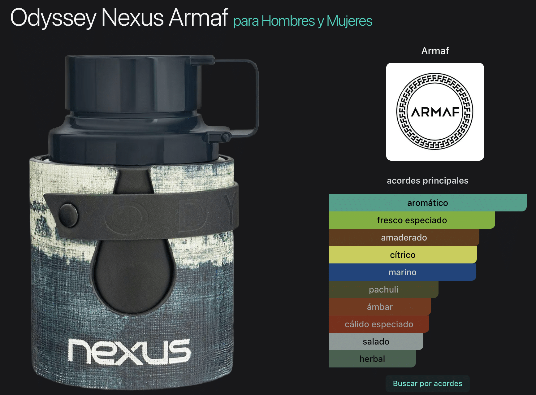 Odyssey Nexus 3.4oz Edp for Men - Imagen 2