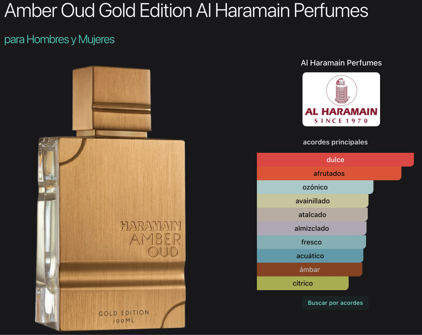 Amber Oud Gold 6.7oz Eau de Parfum - Imagen 2