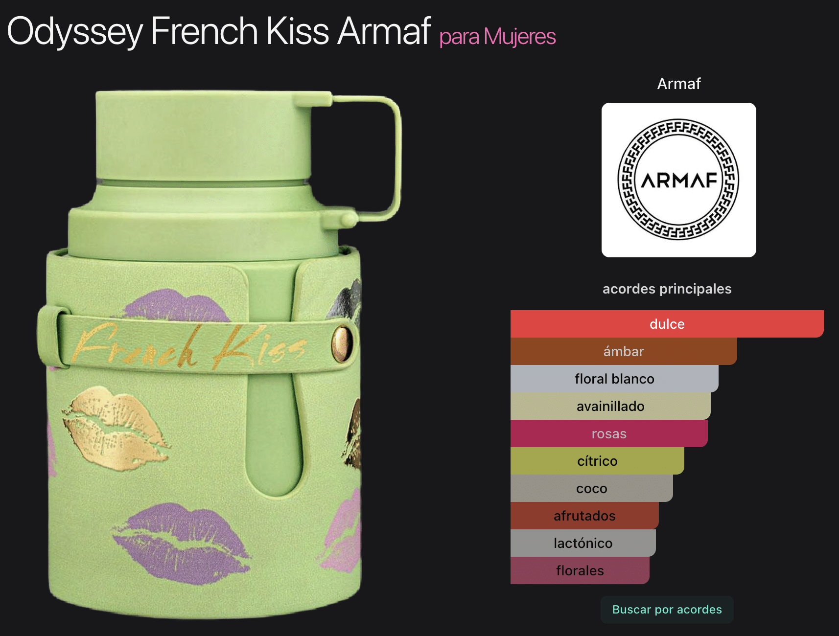 Armaf Odyssey French Kiss 3.4oz Edp for Women - Imagen 2