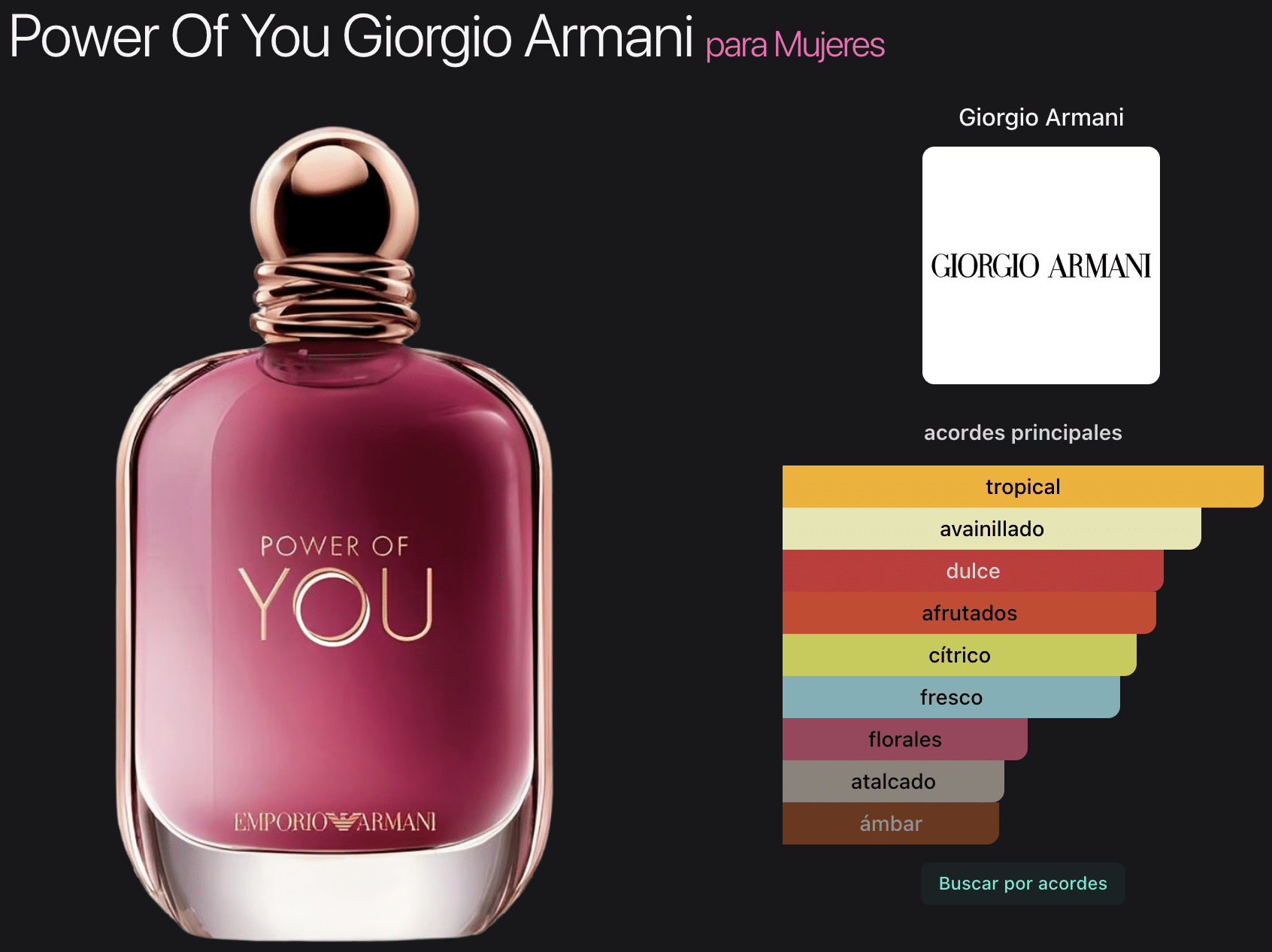 Armani Power of You 3.4oz Edp for Women (Emporio) - Imagen 2