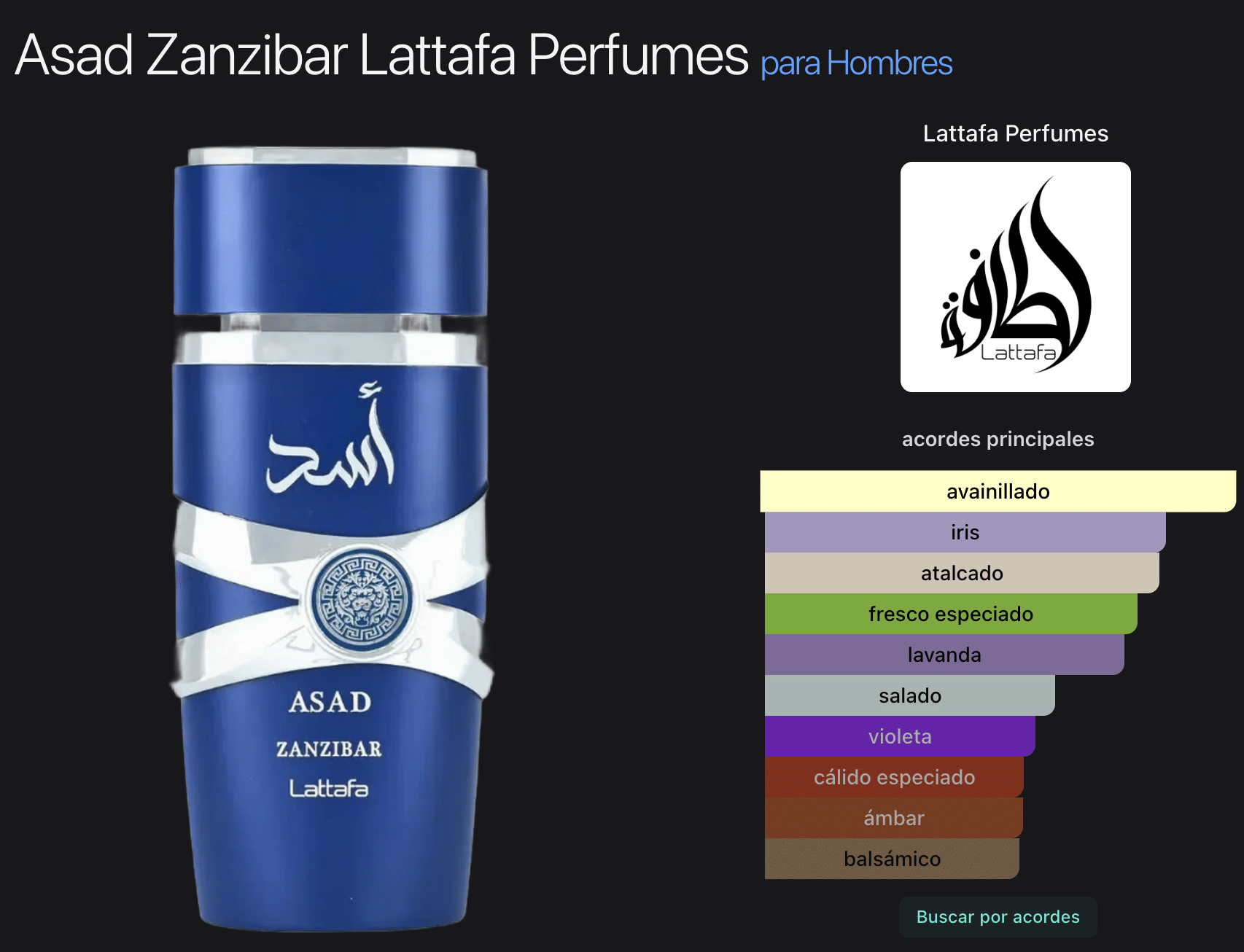 Asad Zanzibar 3.4oz Eau de Parfum - Imagen 2