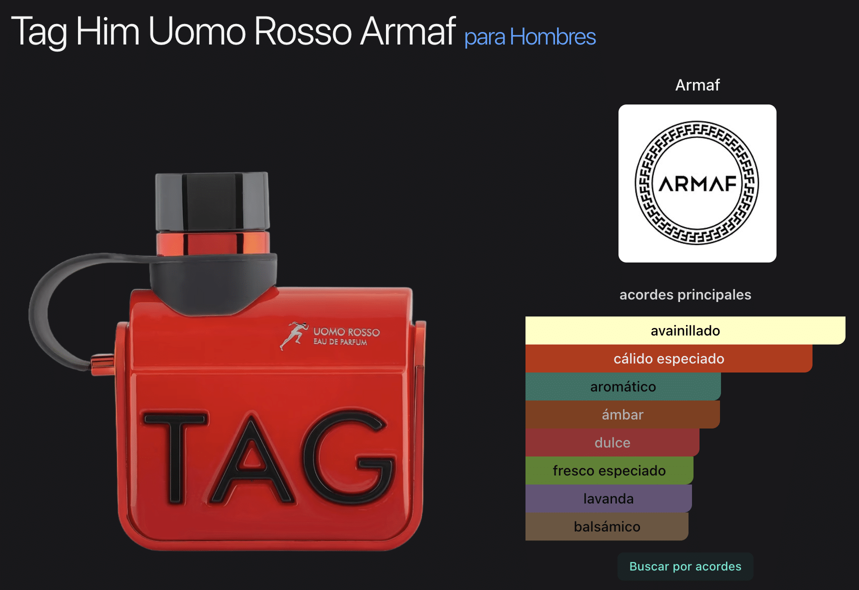 Tag Uomo Rosso 3.4oz Eau de Parfum - Imagen 2