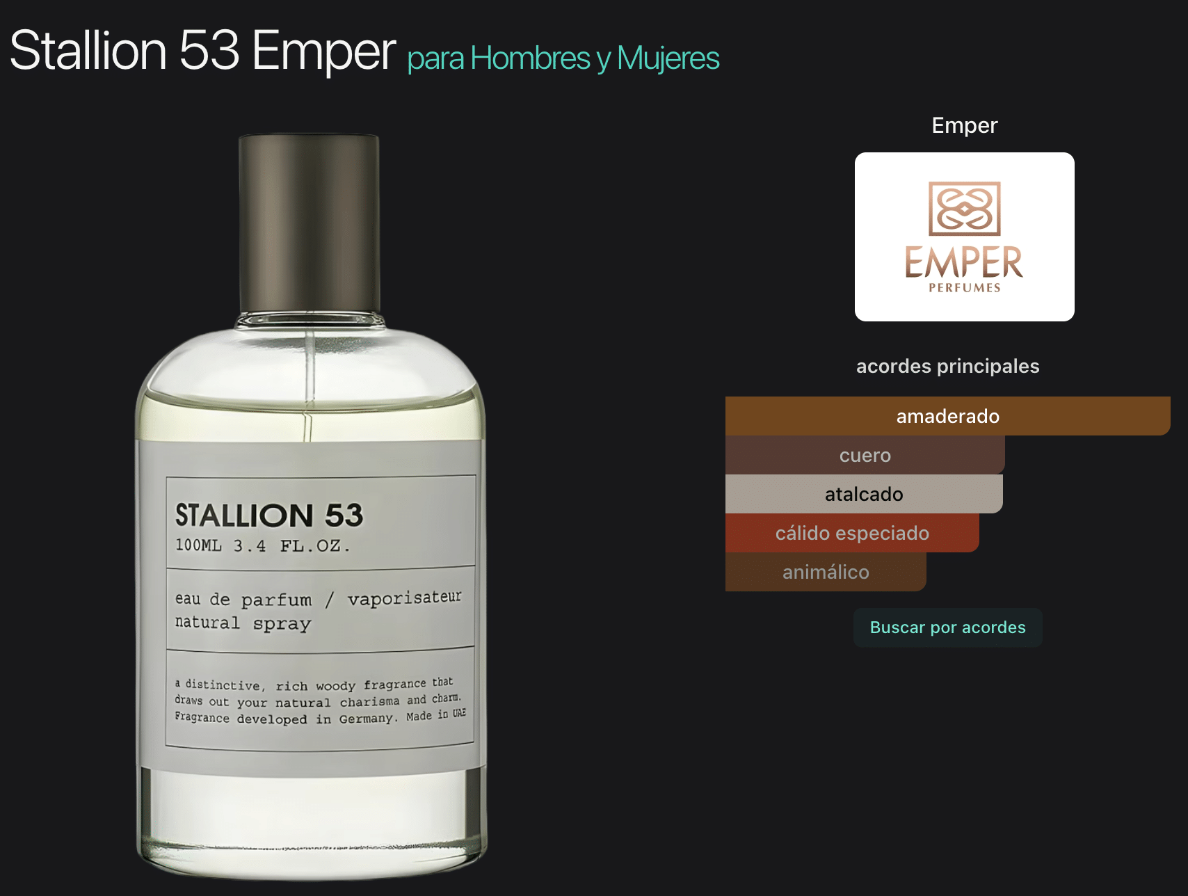 Stallion 53 3.4oz Eau de Parfum - Imagen 2