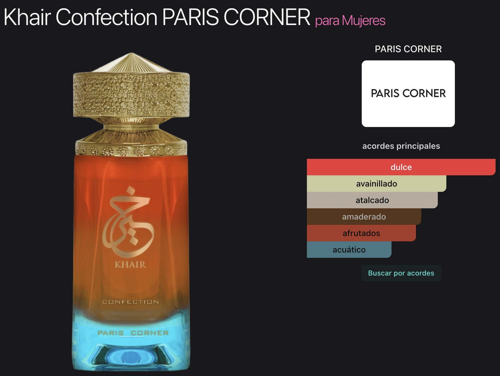 Paris Corner Khair Confection 3.4oz Eau de Parfum - Imagen 2