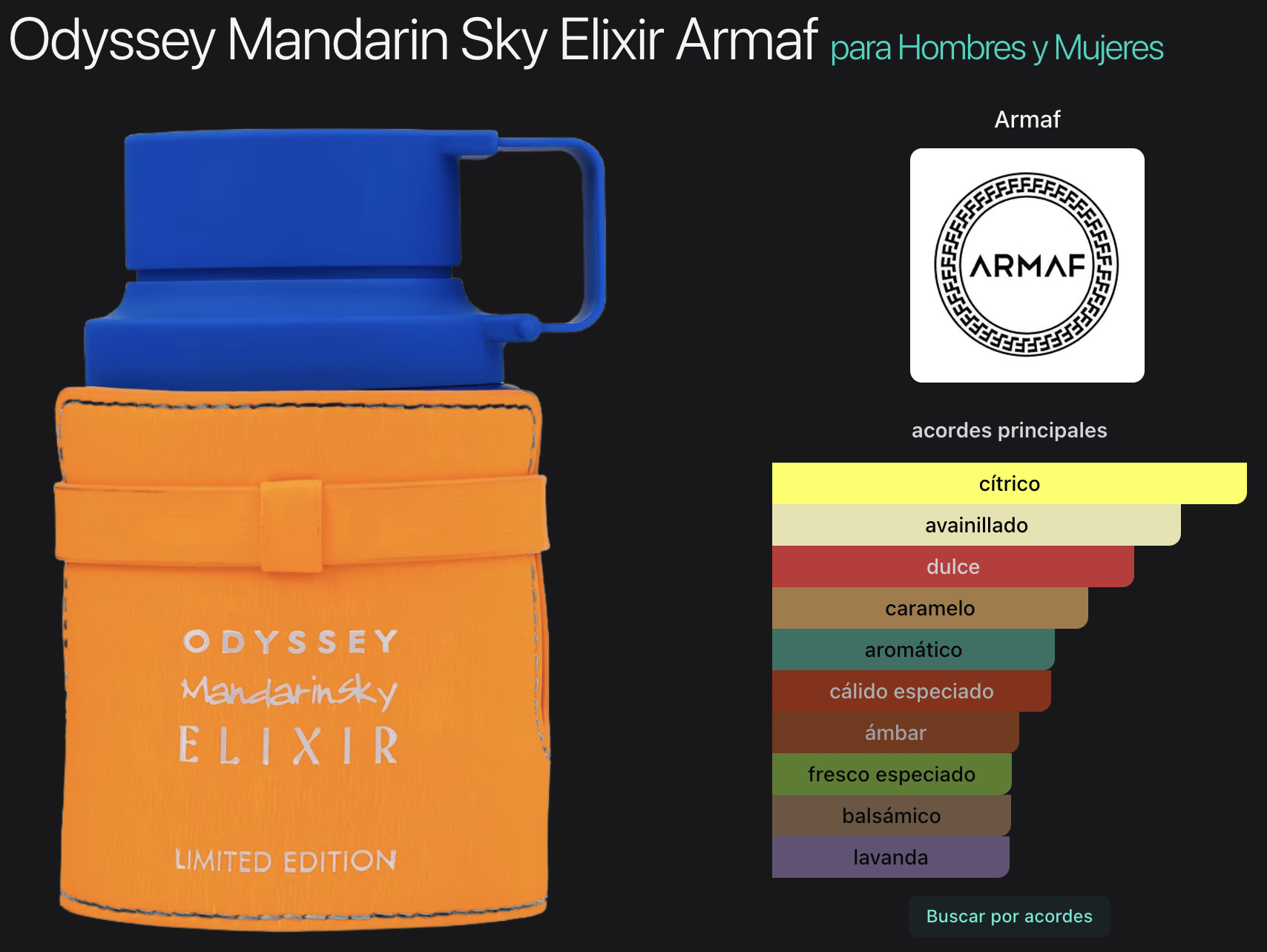 Odyssey Mandarin Sky Elixir 3.4oz - Imagen 2