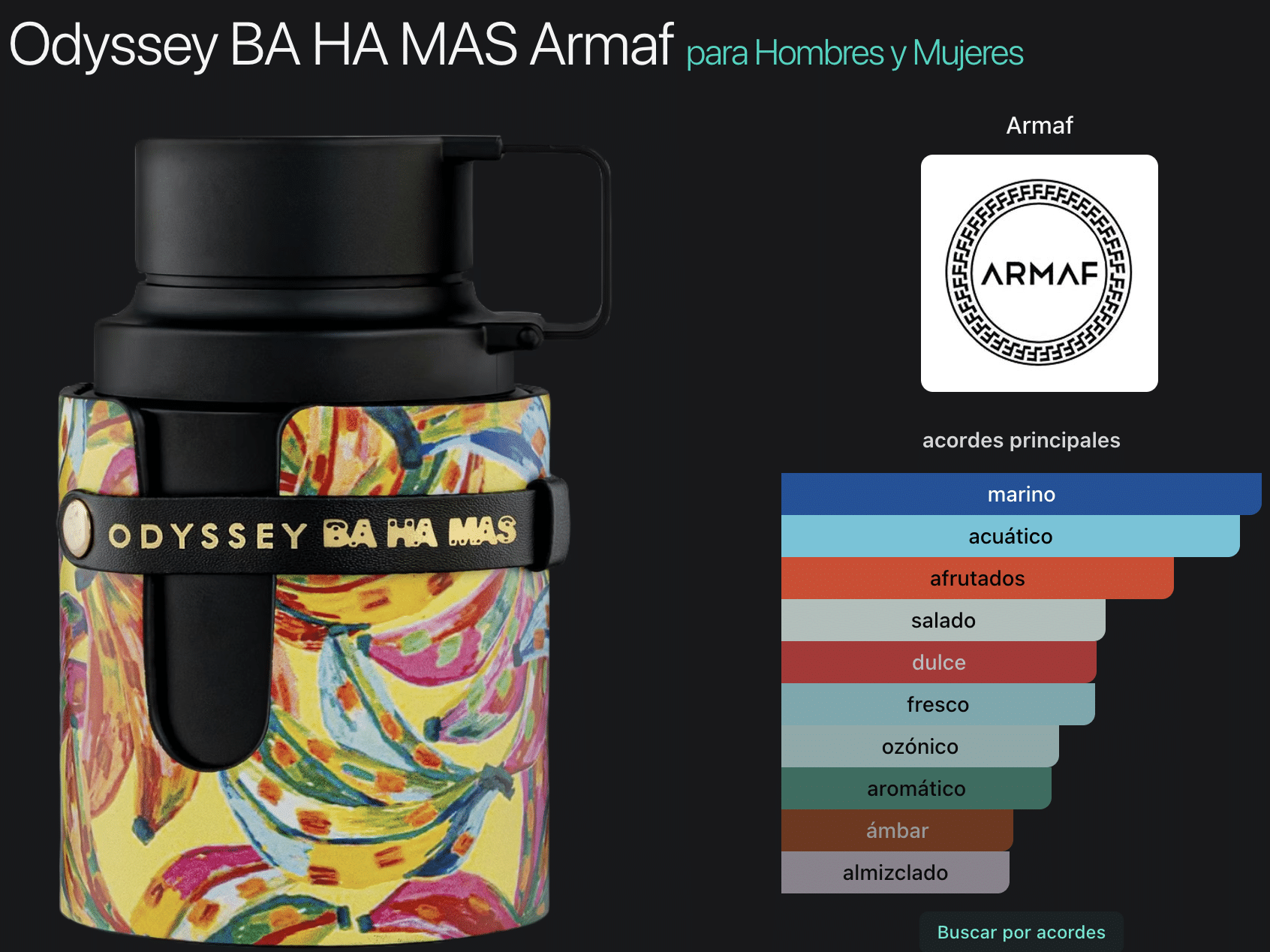 Odyssey BaHaMas Tropical 3.4oz EDP by Armaf - Imagen 2