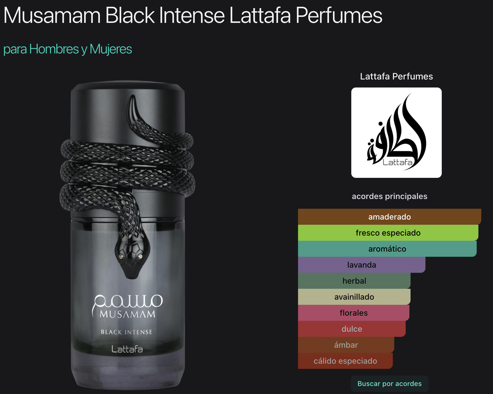 Musamam Black Intense 3.4oz Edp - Imagen 2