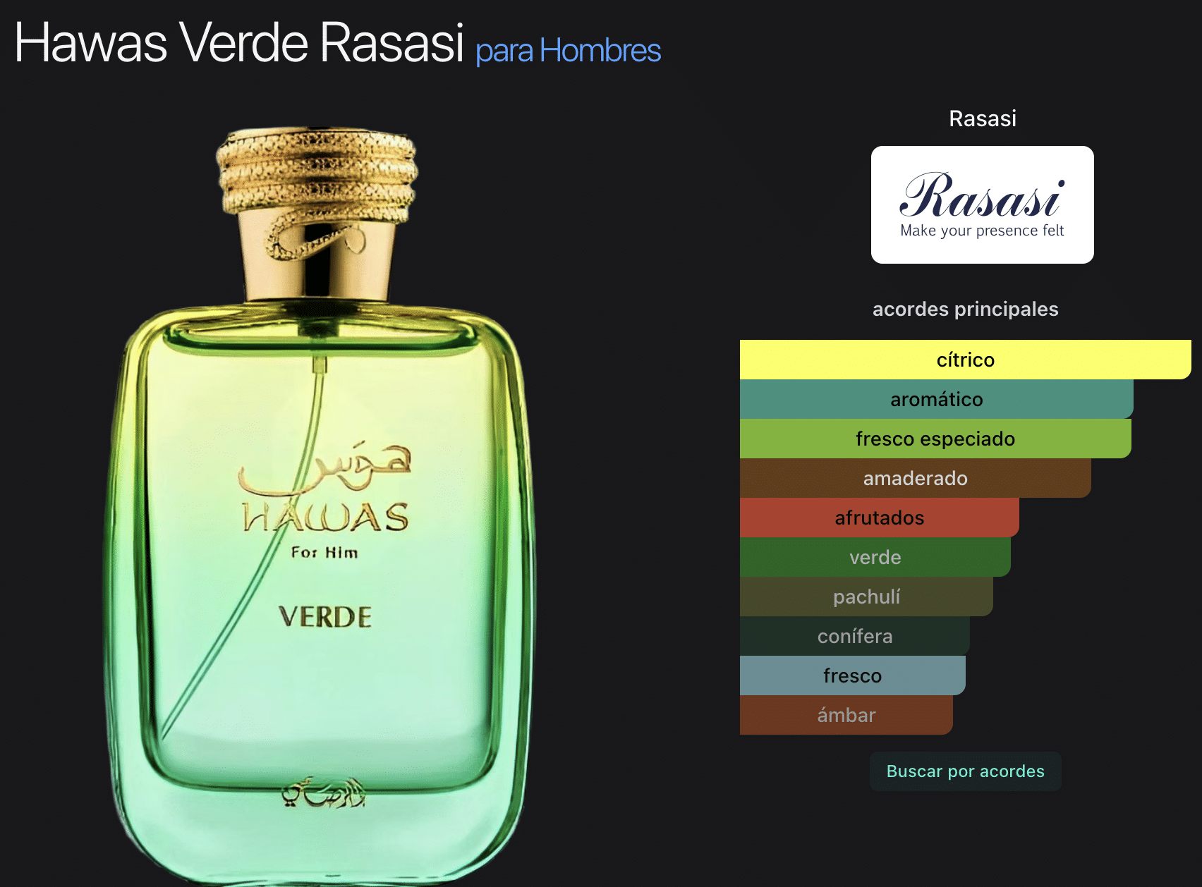 Hawas Verde 3.4oz Edp - Imagen 2