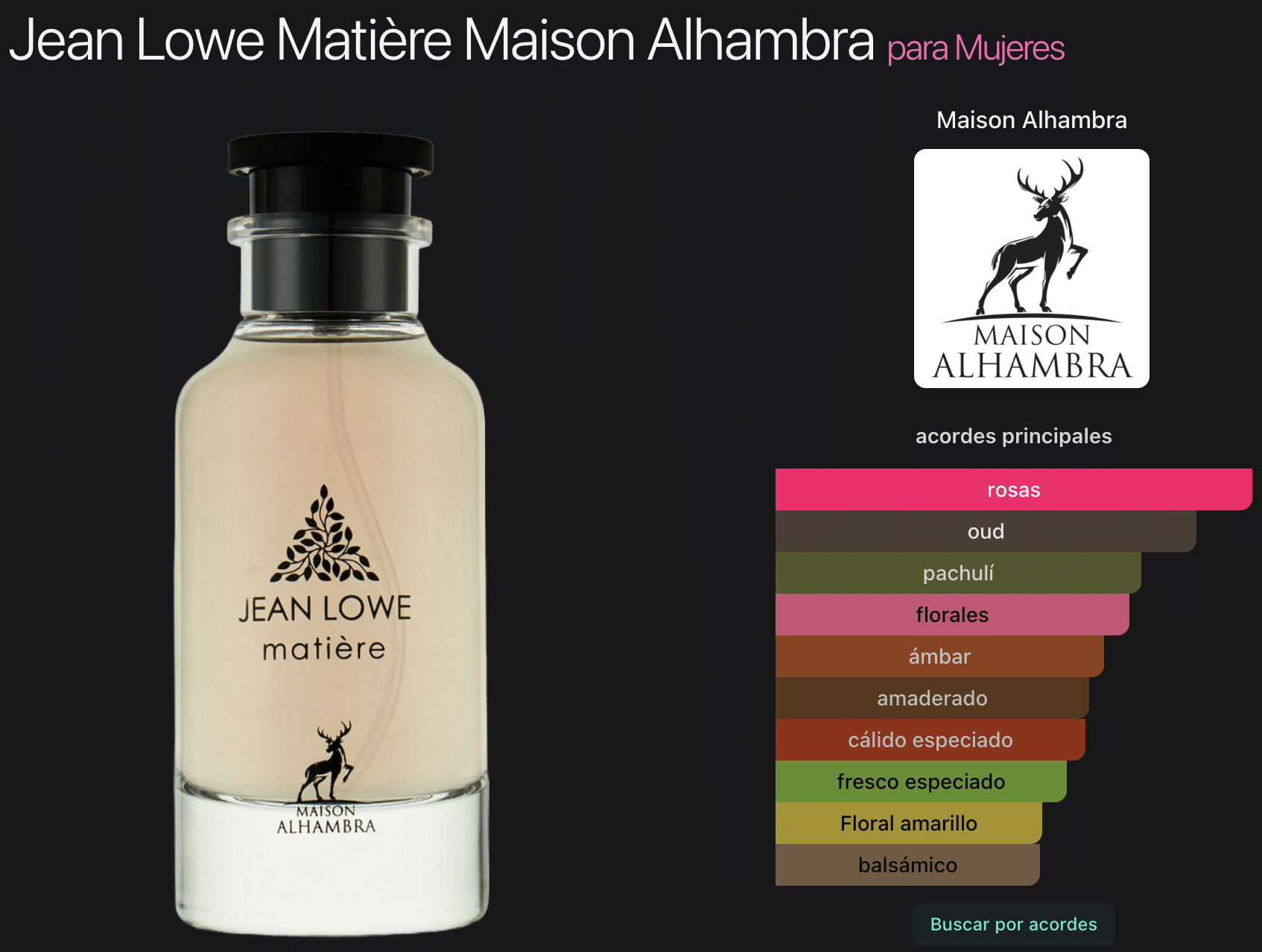 Jean Lowe Matiere 3.4oz Eau de Parfum - Imagen 2