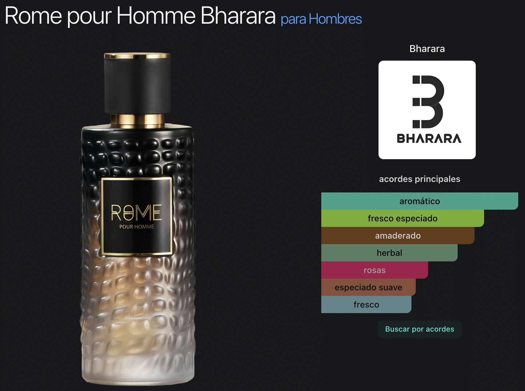 Rome Pour HOMBRE 3.4oz Edp - Imagen 2