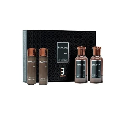 Bharara King Gift 3.4oz Edp+After Shave+ Lotion+2 Minis 10ml