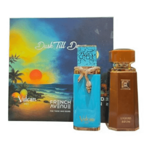 Liquid Brun 3.4oz Edp + Vulcan Feu 3.4oz By French Avenue Fragrance World