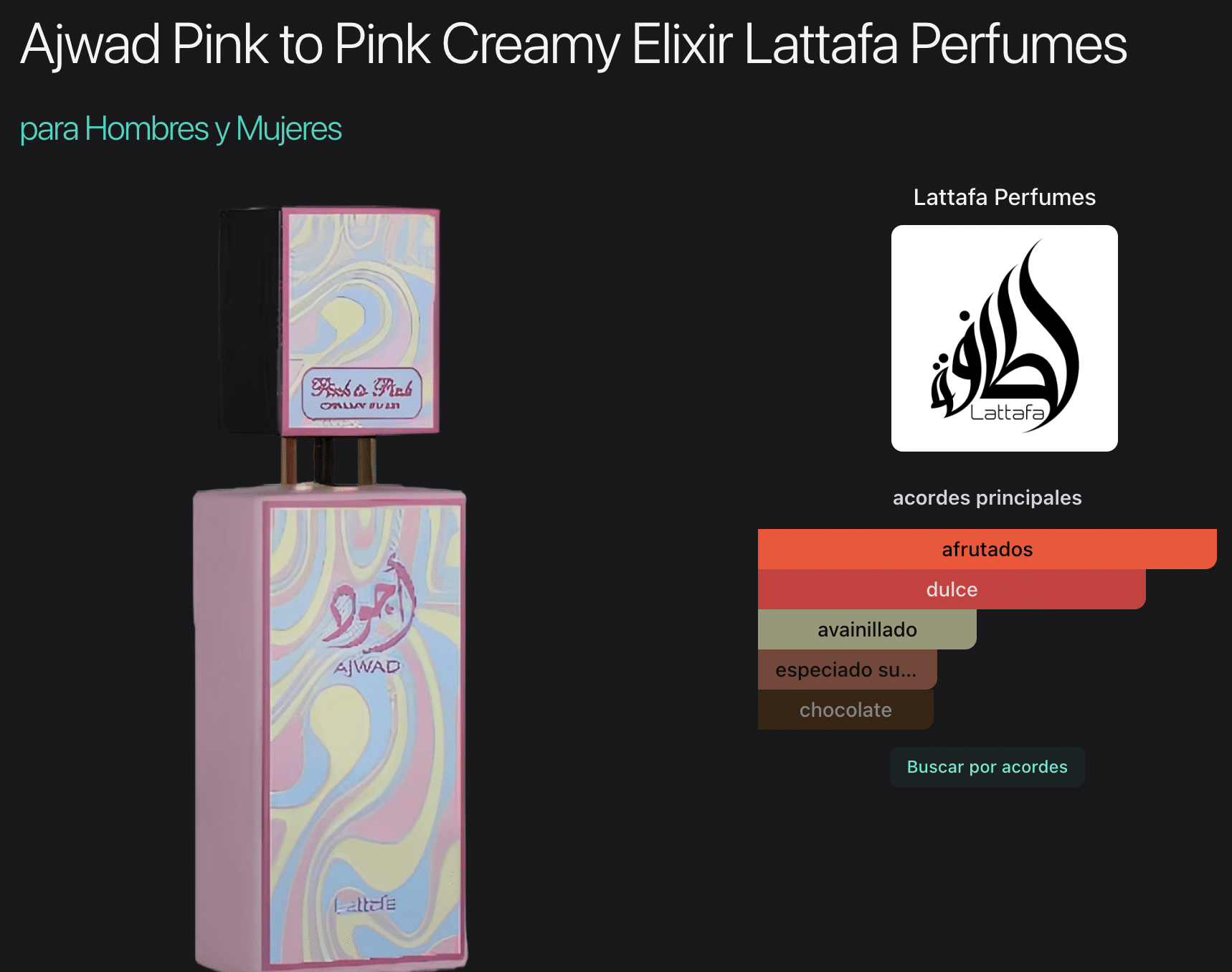 Ajwad Pink To Creamy Elixir Pink 2.0oz Eau de Parfum - Imagen 2