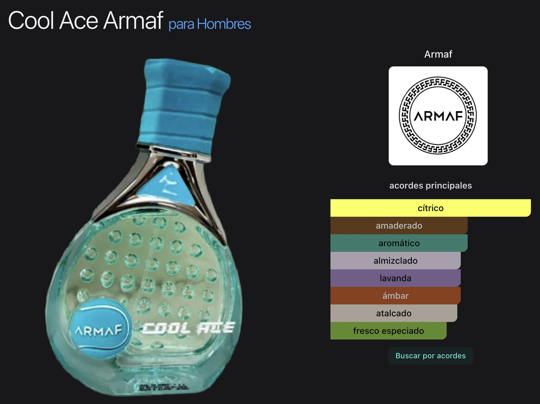Armaf Cool Ace 3.4oz Eau de Parfum for Men - Imagen 2
