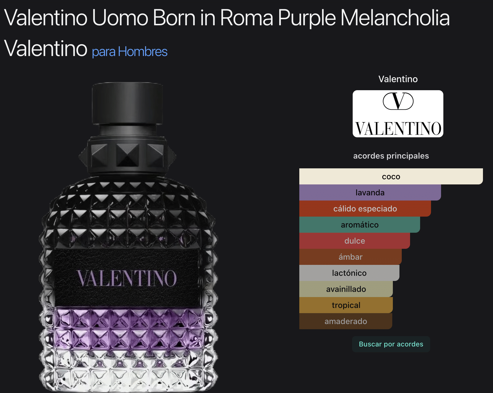 Born In Roma Purple Melancholia 3.4oz Edp By Valentino for Men - Imagen 2