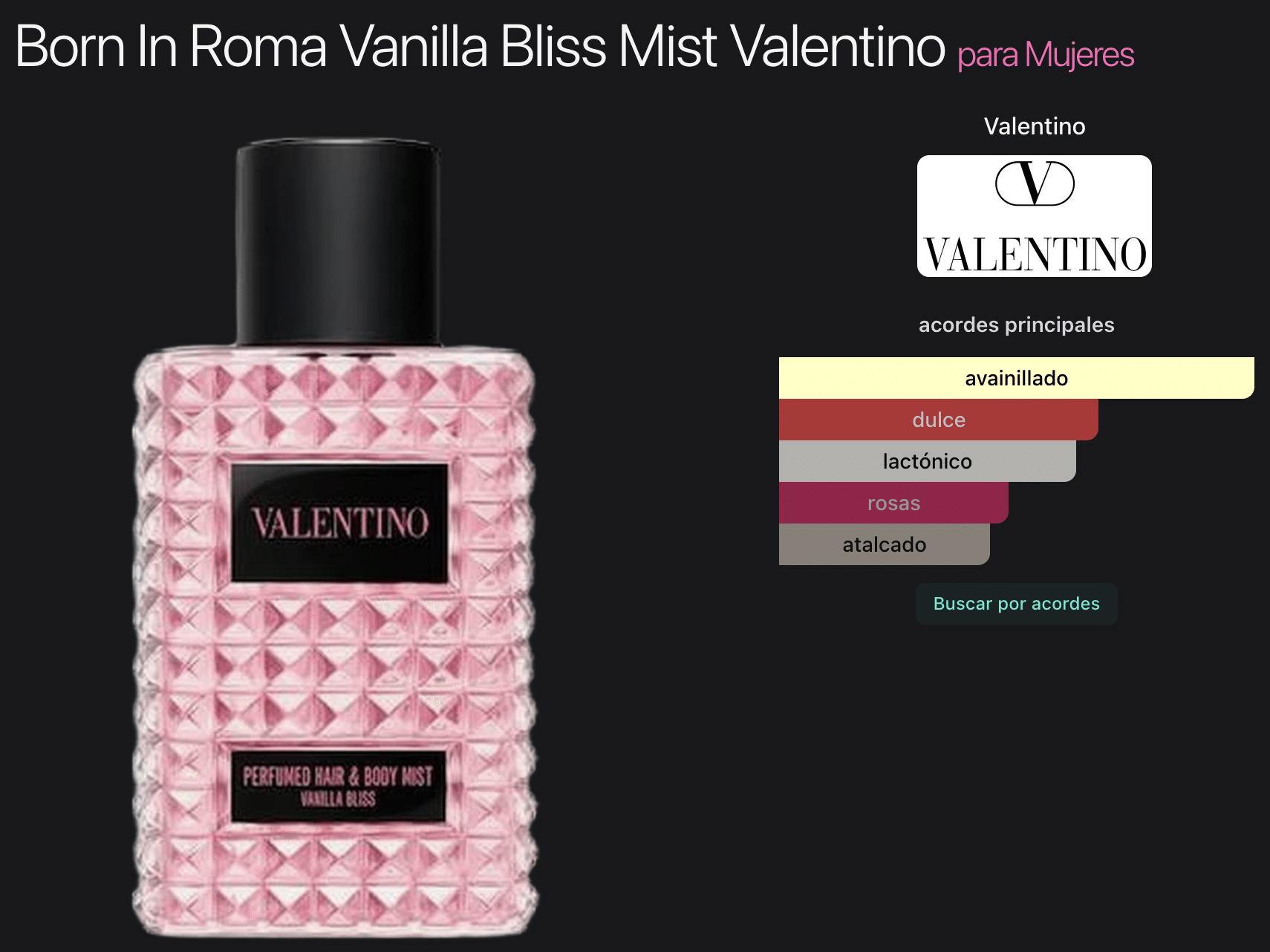Born in Roma Vanilla Bliss Limited Edition Hair and Body Mist, 3.4 oz. VALENTINO - Imagen 2