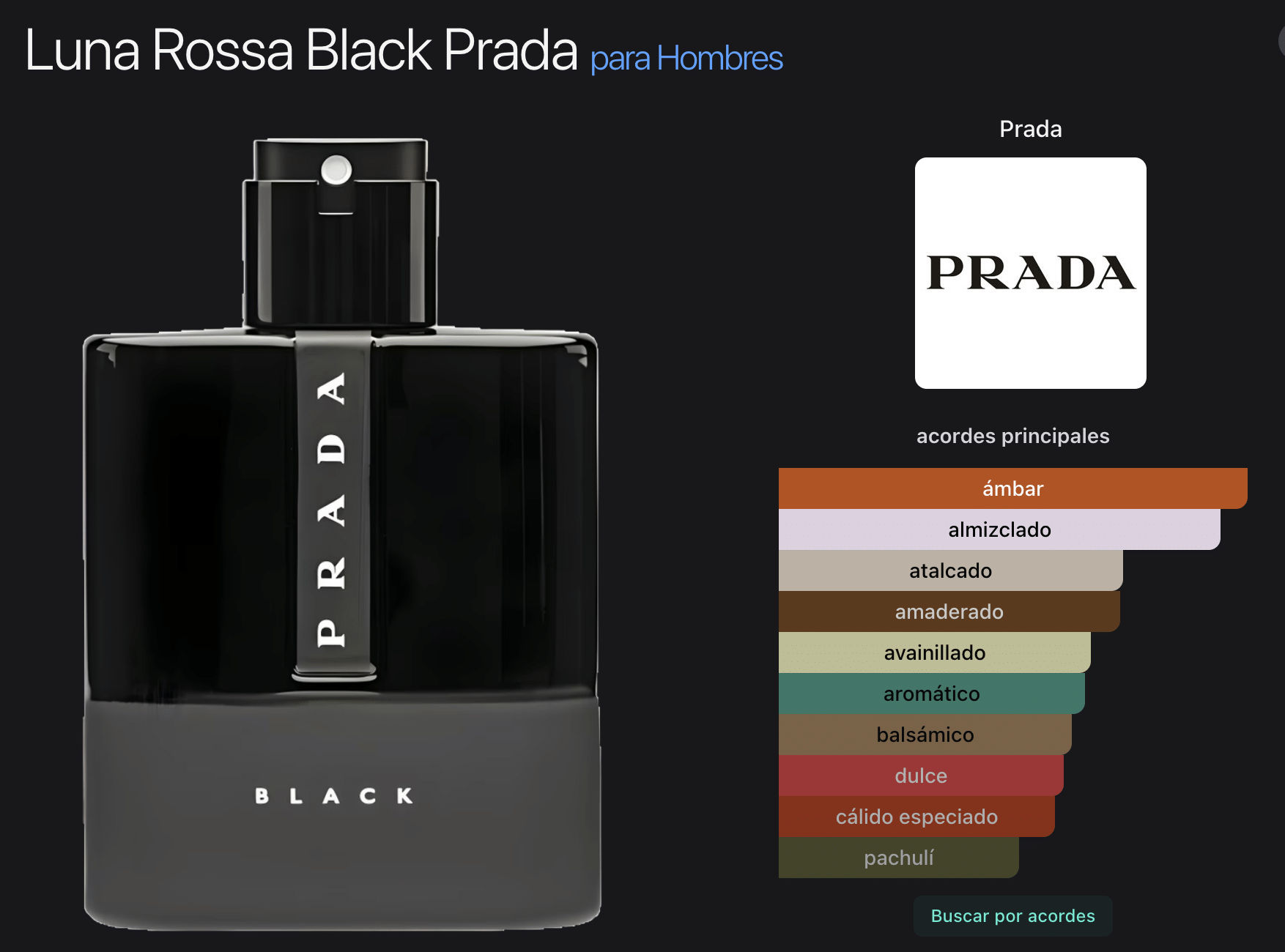 Prada Luna Rossa Black 3.4oz Eau de Parfum - Imagen 2