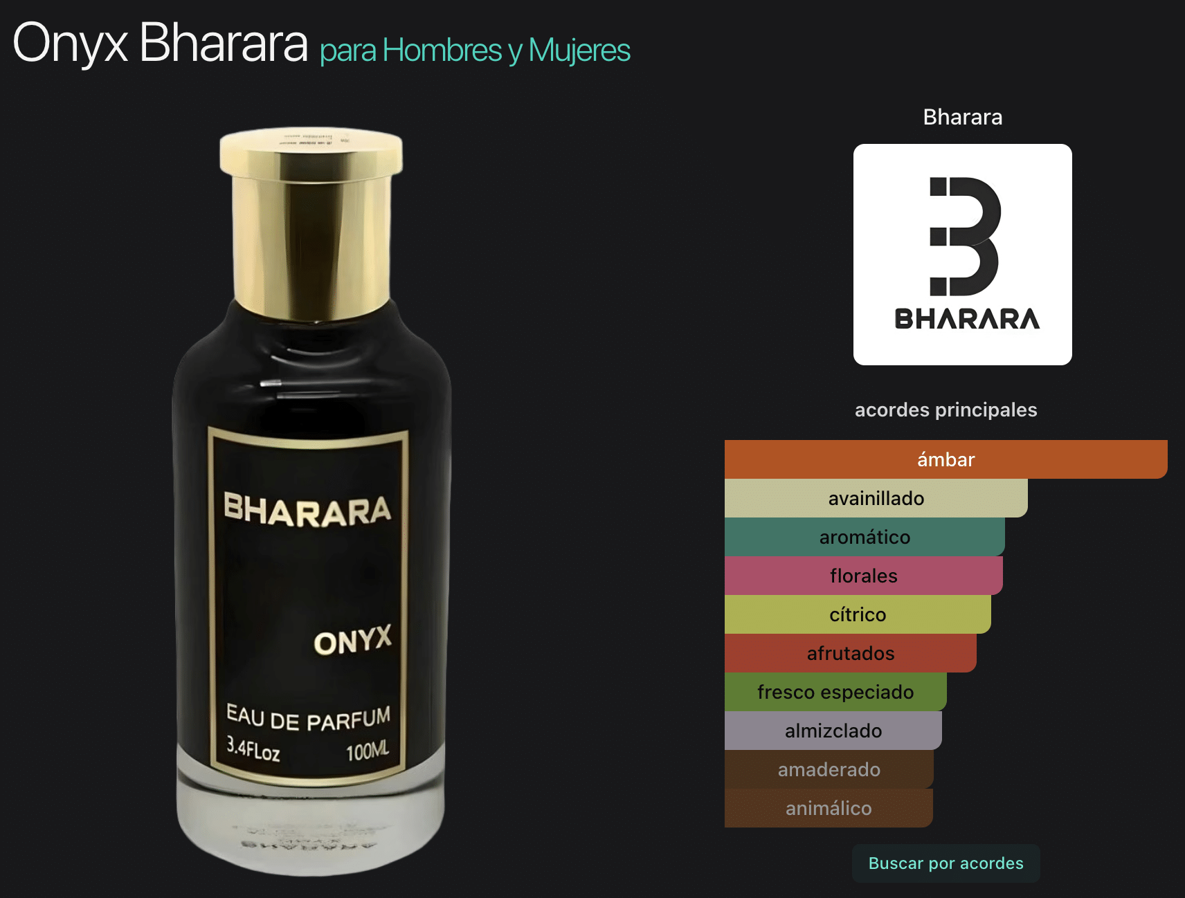 Men's Bharara Onyx EDP Spray 100 ml - Imagen 2