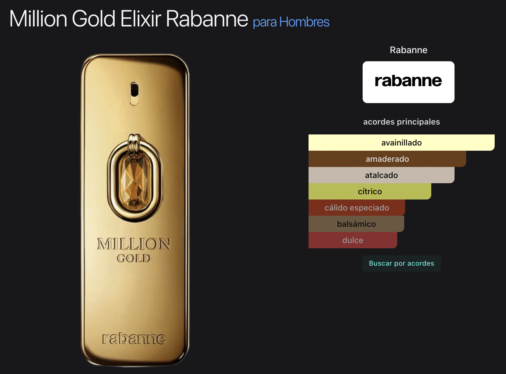 One Million Gold Elixir 3.4oz Parfum Intense By Paco Rabanne - Imagen 2
