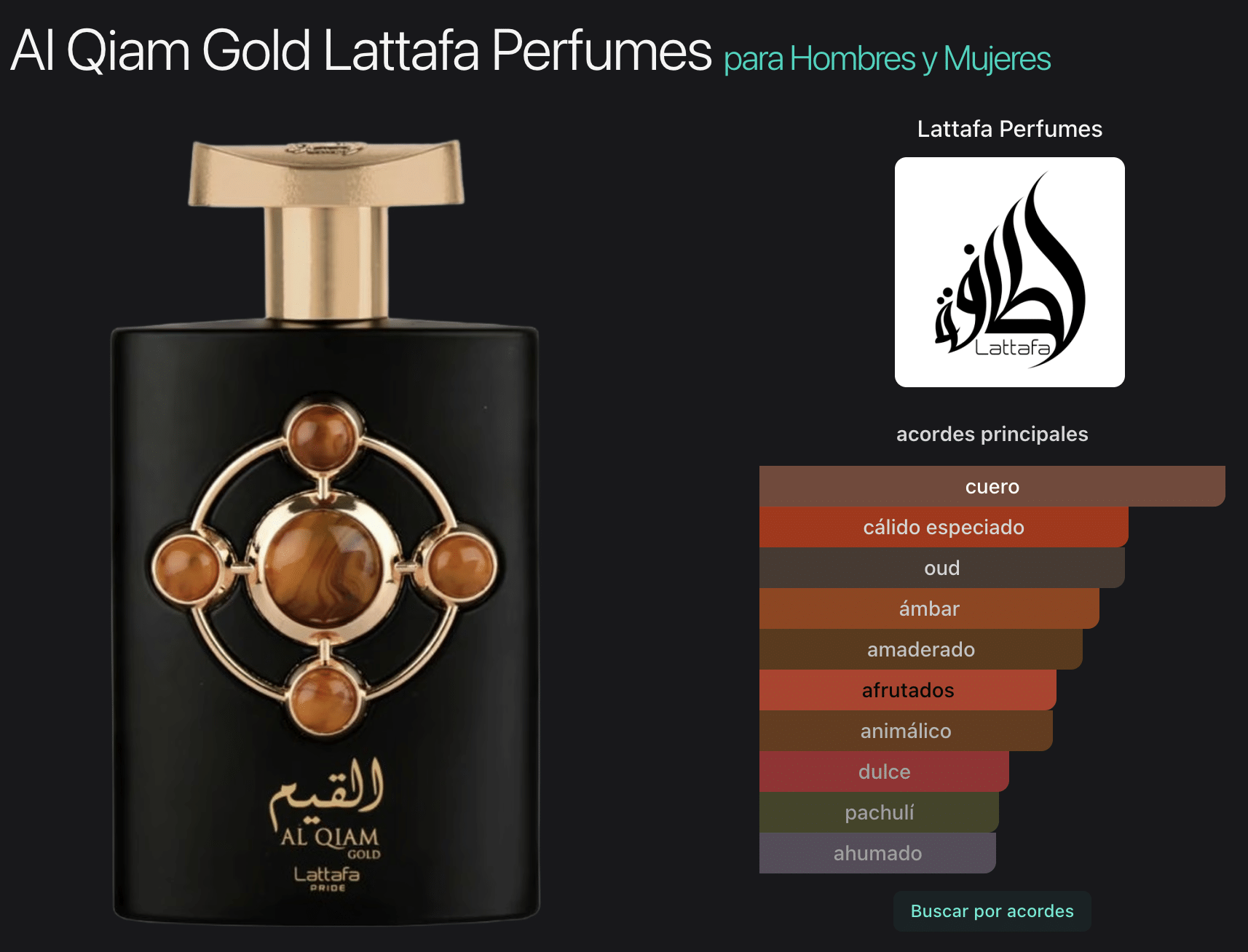 Lattafa Pride Al Qiam Gold 3.4oz Eau de Parfum - Imagen 2