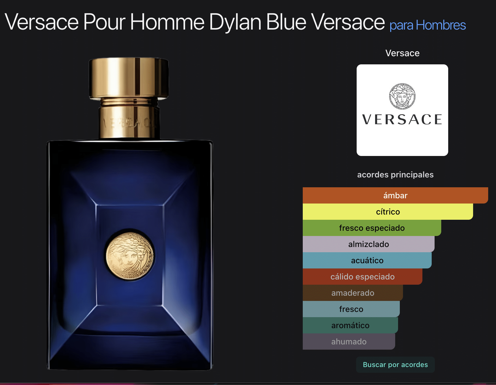 Dylan Blue by Versace 3.4oz Edt for Men - Imagen 2