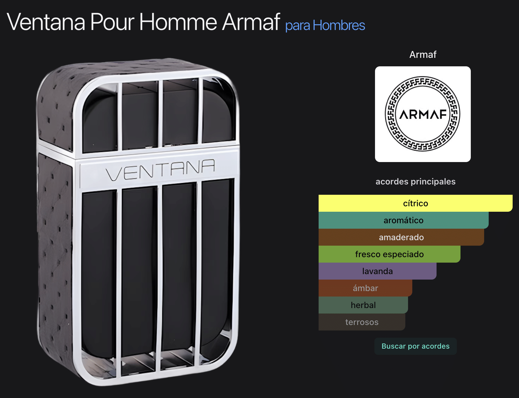 Ventana Pour Homme Eau De Parfum Spray 3.4 oz (100 ml) - Imagen 2