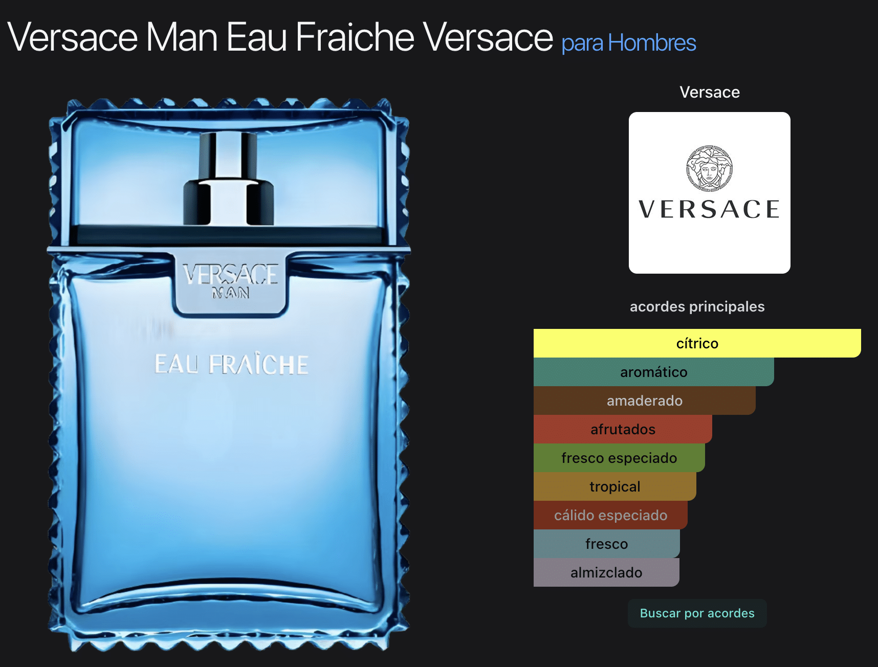 Versace Man Eau Fraiche By Versace 6.7 ounce Eau de Toilette Spray for Men - Imagen 2