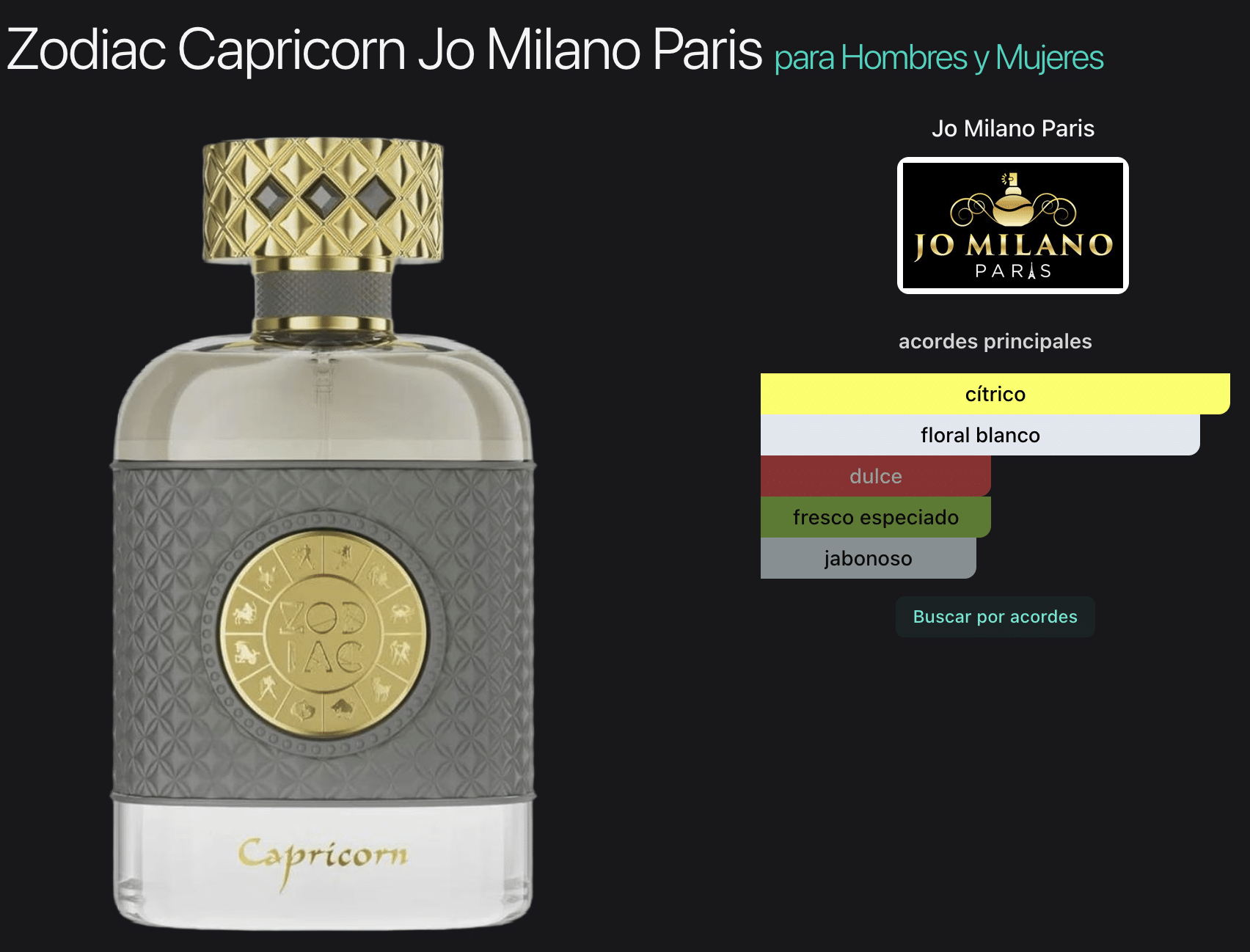 Unisex Zodiac Capricorn EDP Spray 3.4 oz Fragrances - Imagen 2