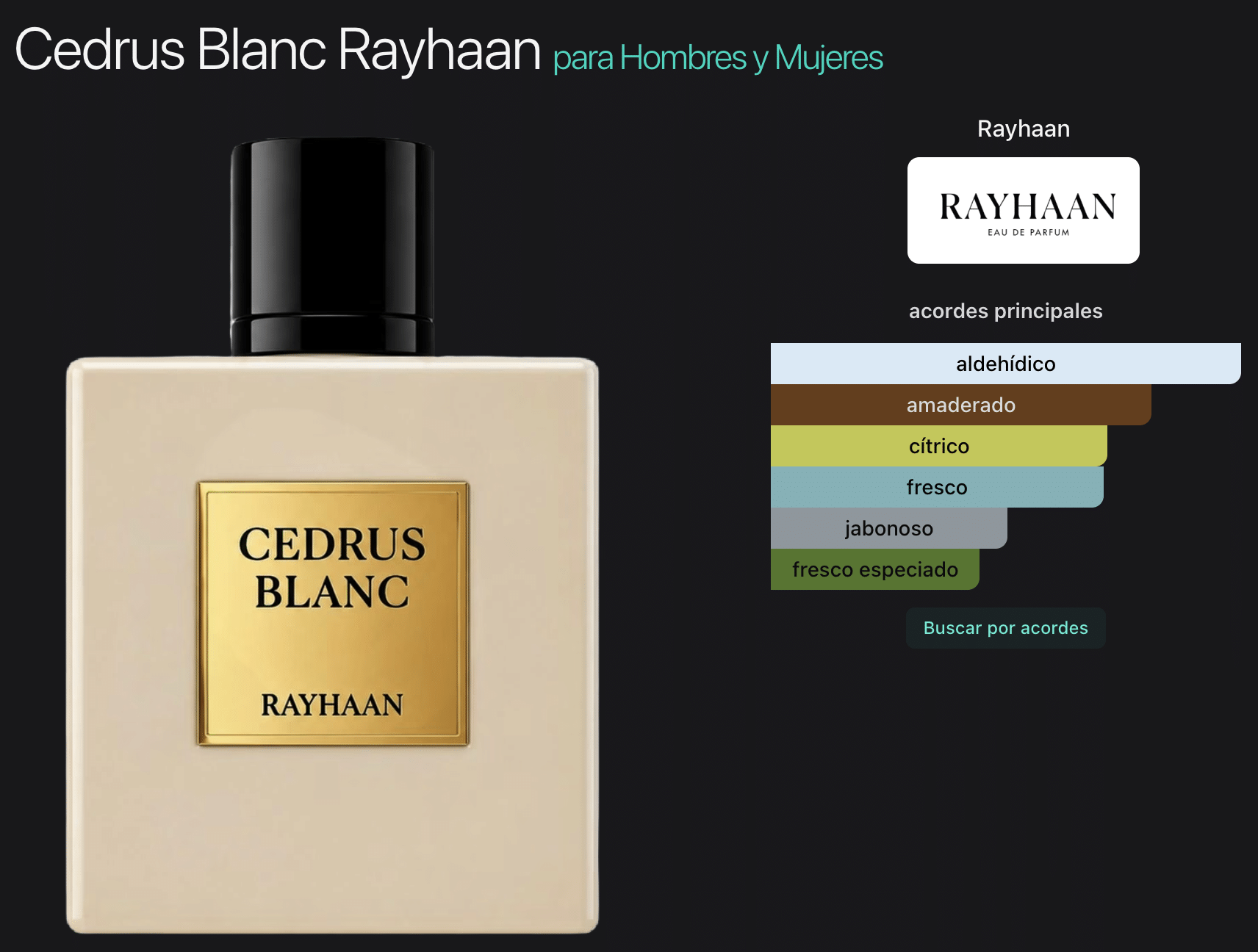 Unisex Cedrus Blanc EDP Spray 3.4 oz - Imagen 2