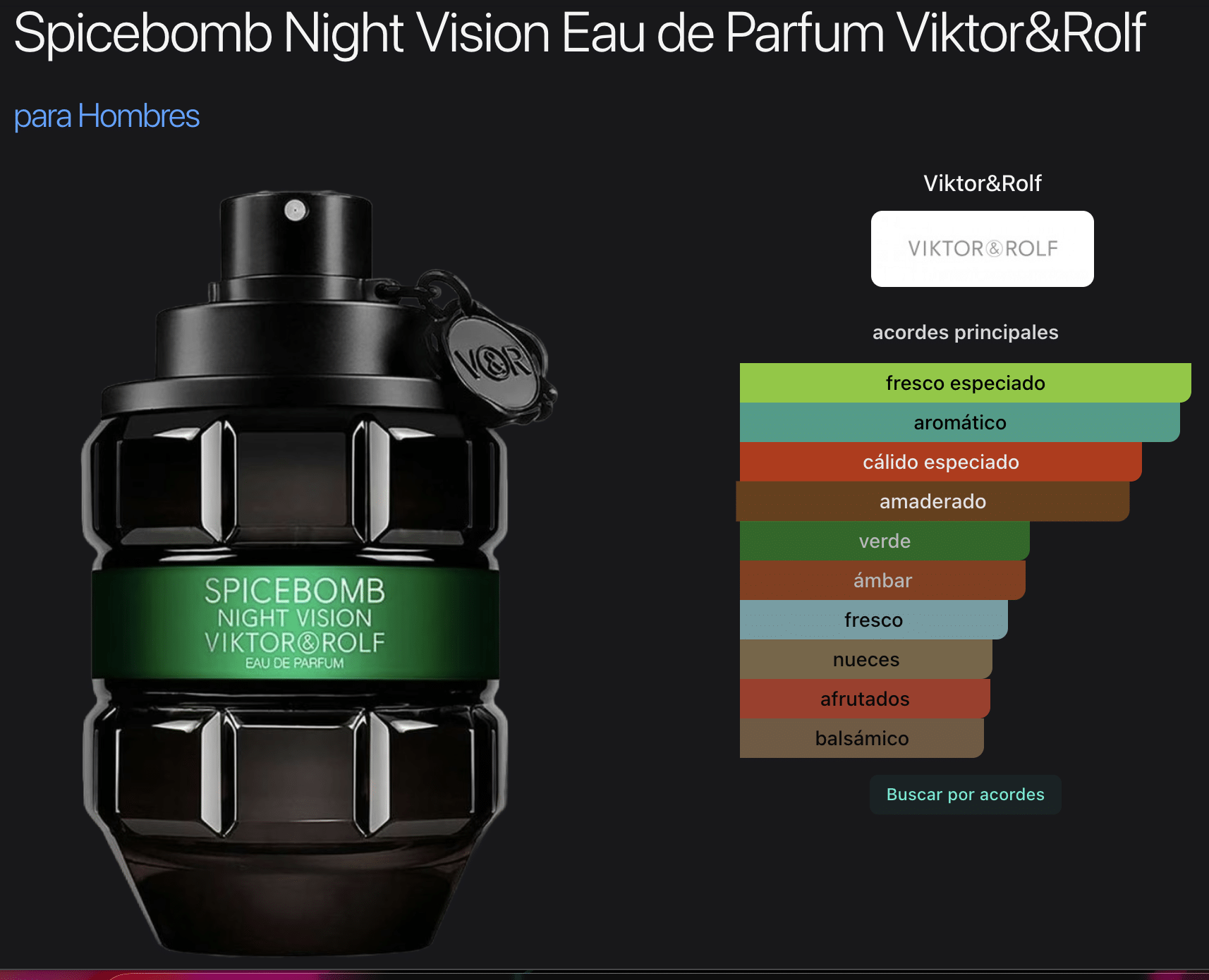 Spicebomb Nightvision 3.0oz Edp for Men By Viktor Rolf - Imagen 2