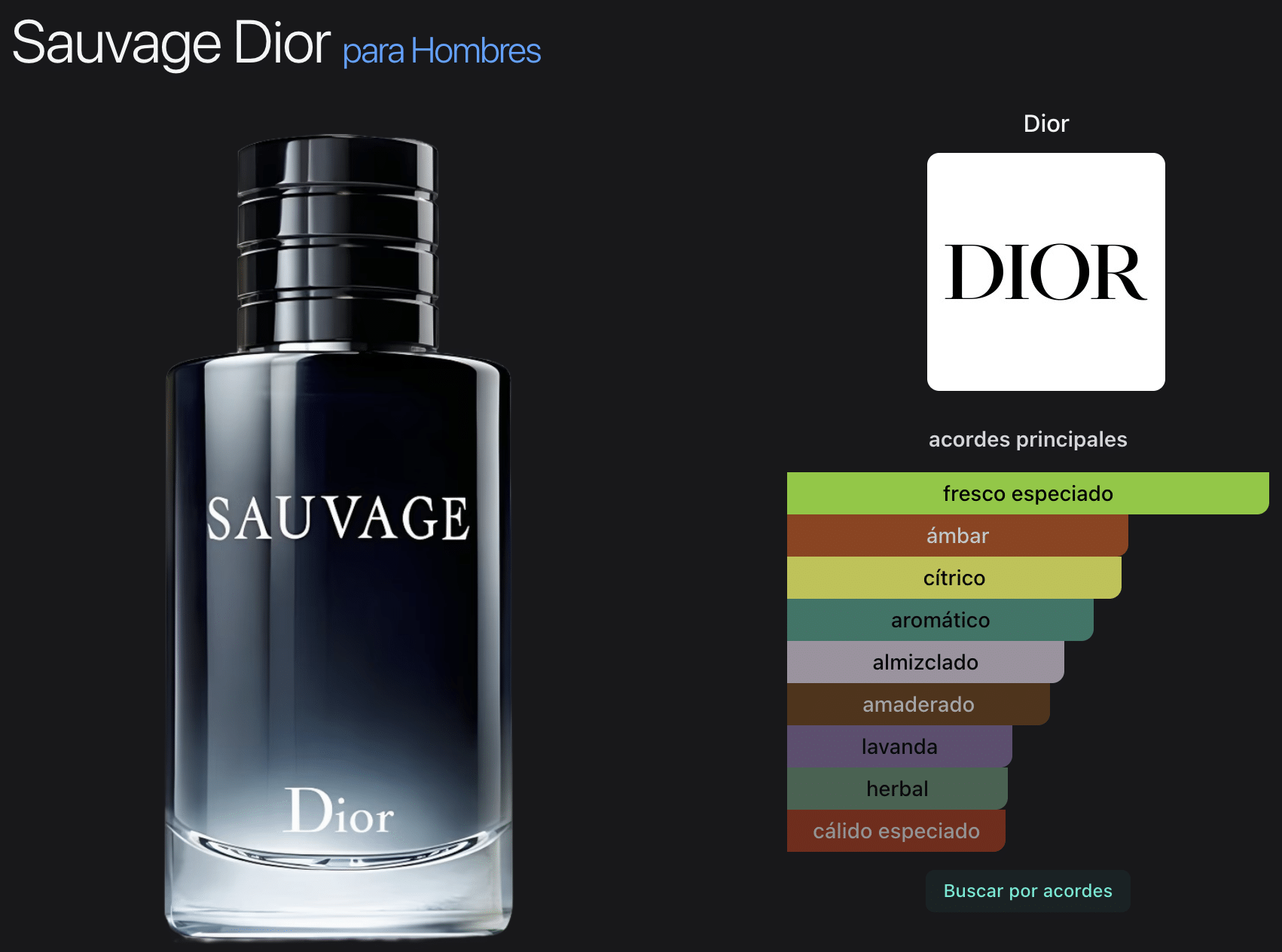 Sauvage 3.4oz Parfum 100 ml Dior - Imagen 2