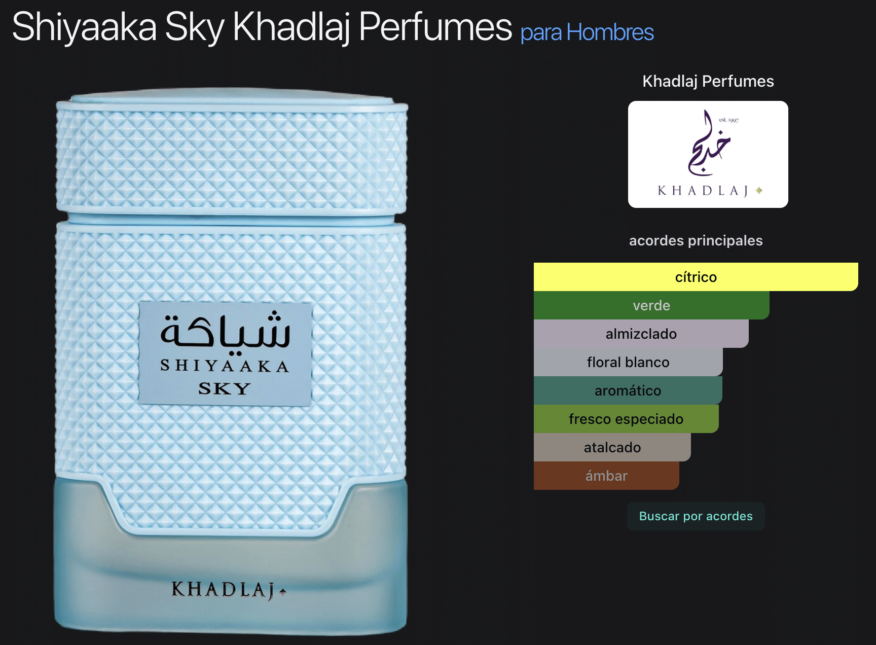 Shiyaaka Sky EDP 100 ML - Imagen 2