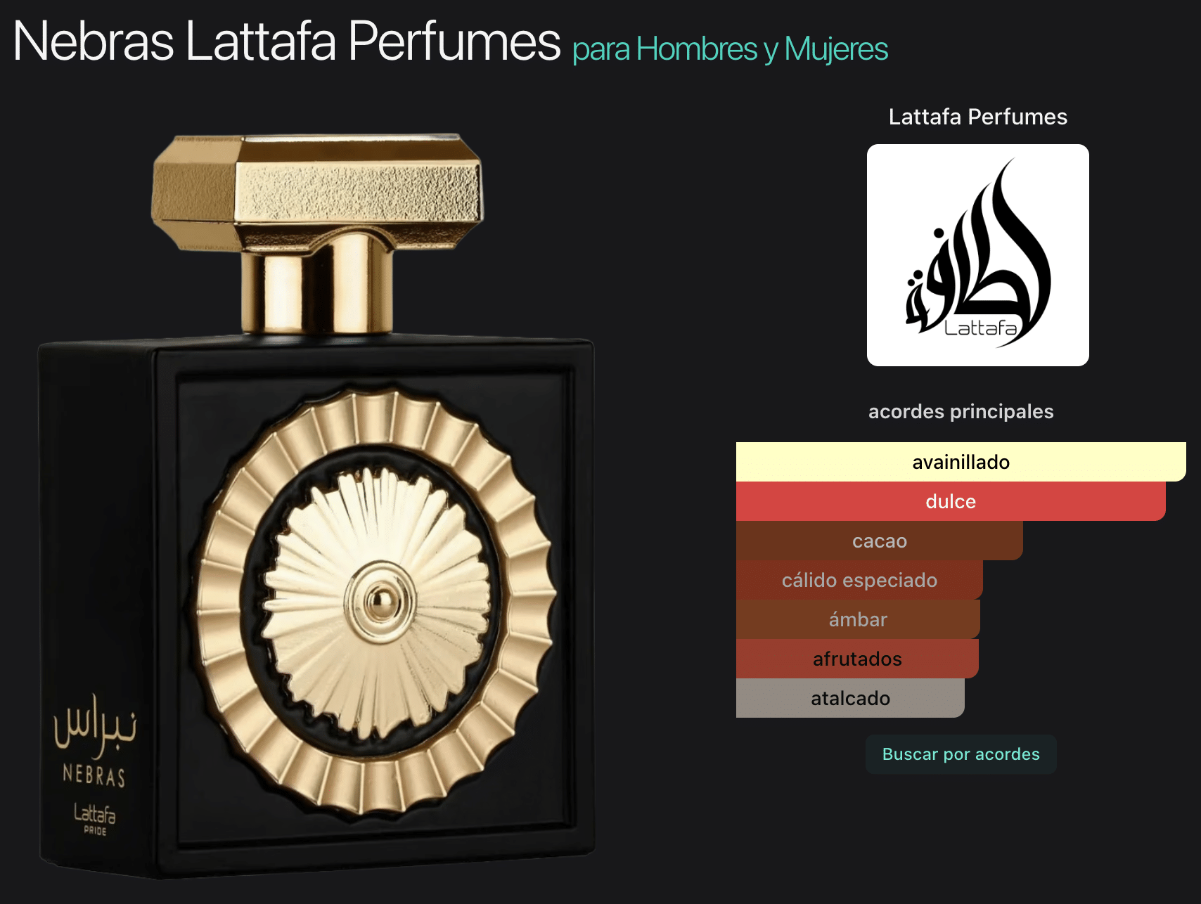 Lattafa Pride Nebras 3.4oz Edp - Imagen 2