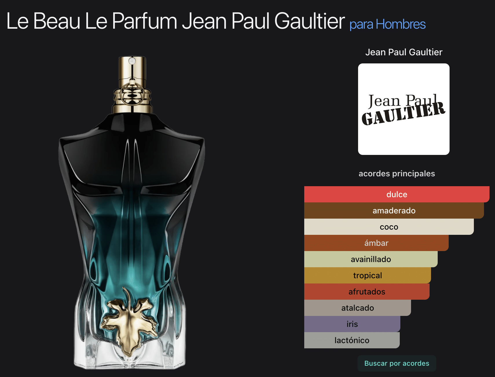 Jean Paul Gaultier Le Beau Le Parfum 4.2oz Eau de Parfum Intense - Imagen 2