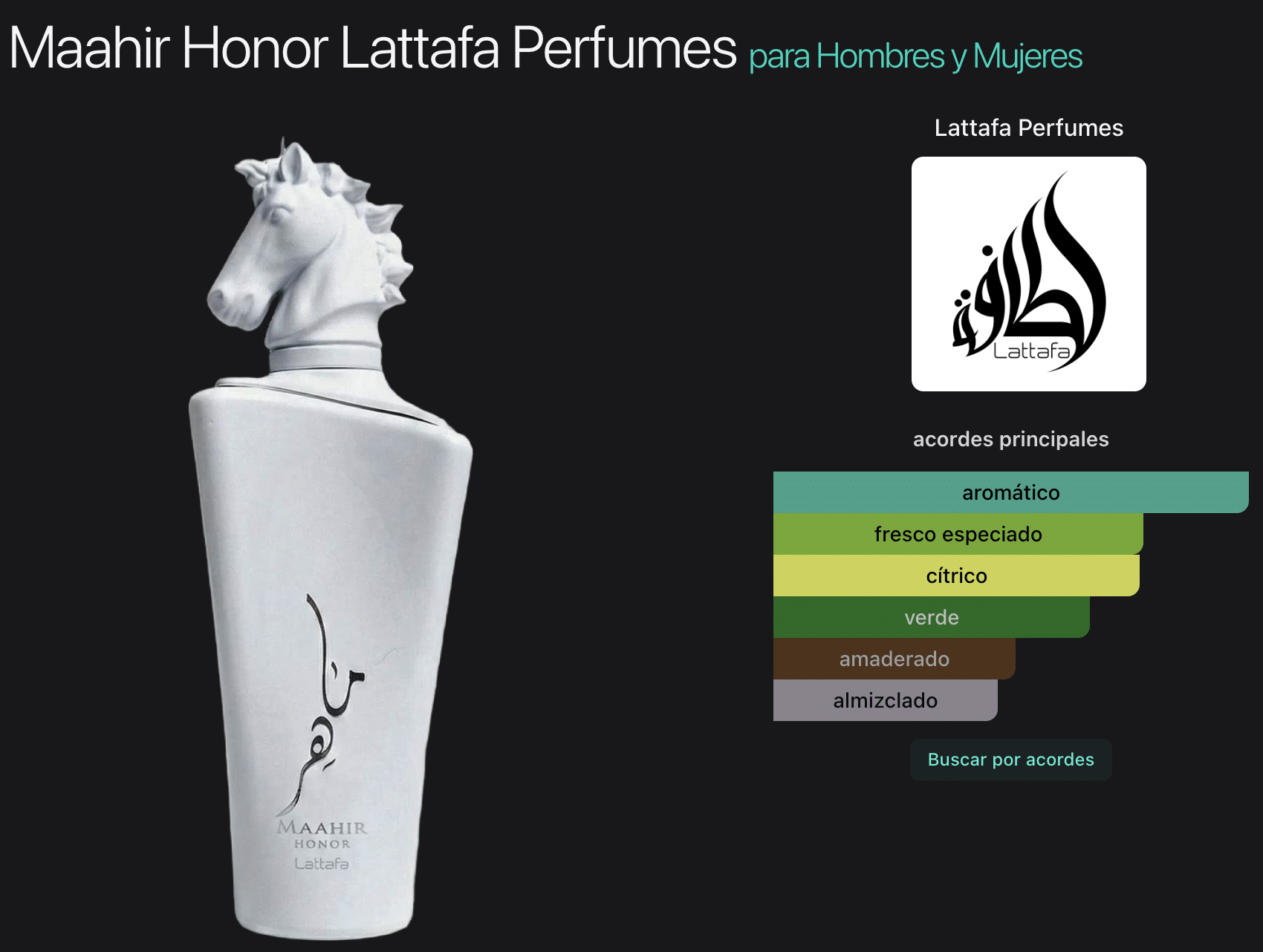 Lattafa Maahir Honor 3.4oz Eau de Parfum - Imagen 2