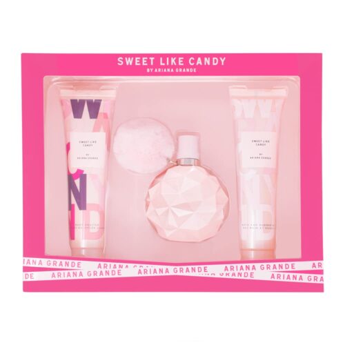 Sweet Like Candy by Ariana Grande Set 3.4oz Edp + Body Lotion + Gel