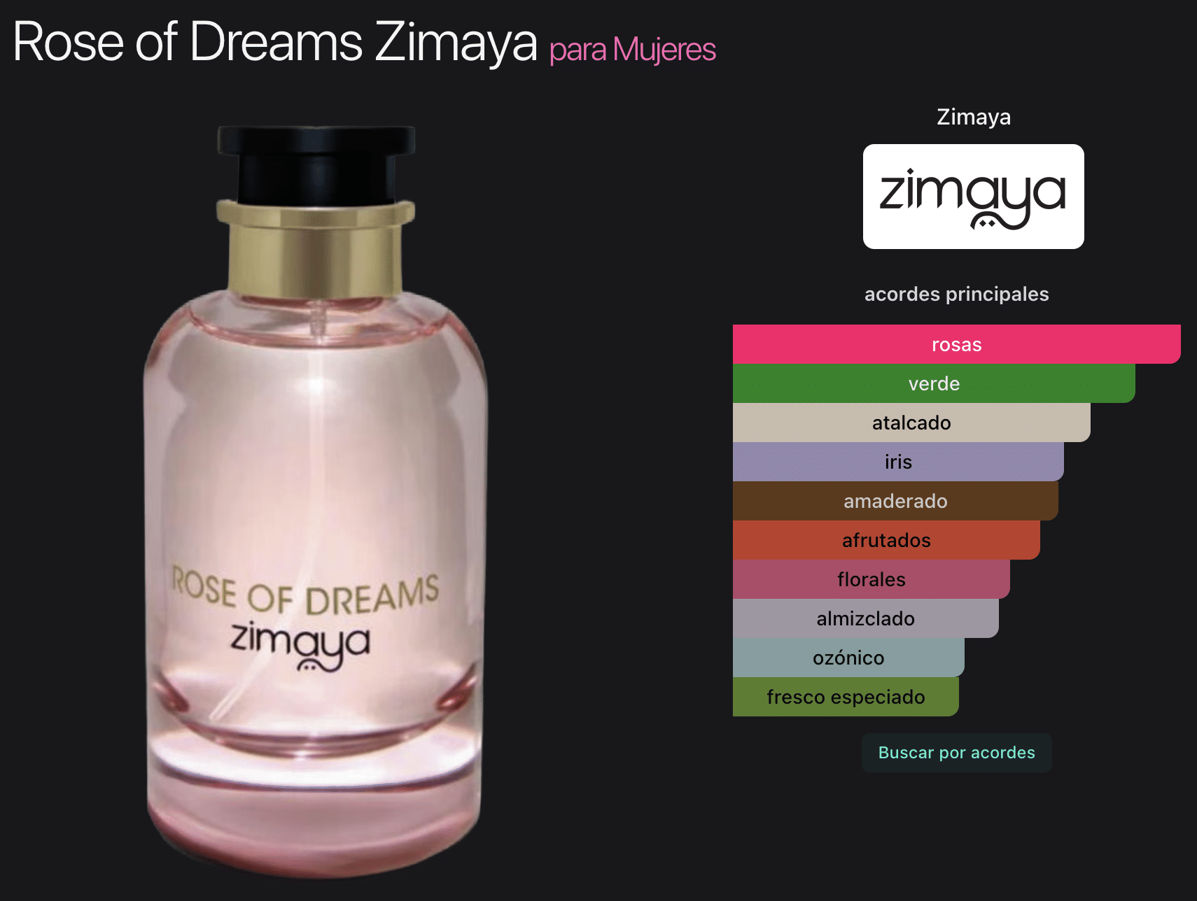 Zimaya Rose Of Dream 3.4oz Edp By Afnan - Imagen 2