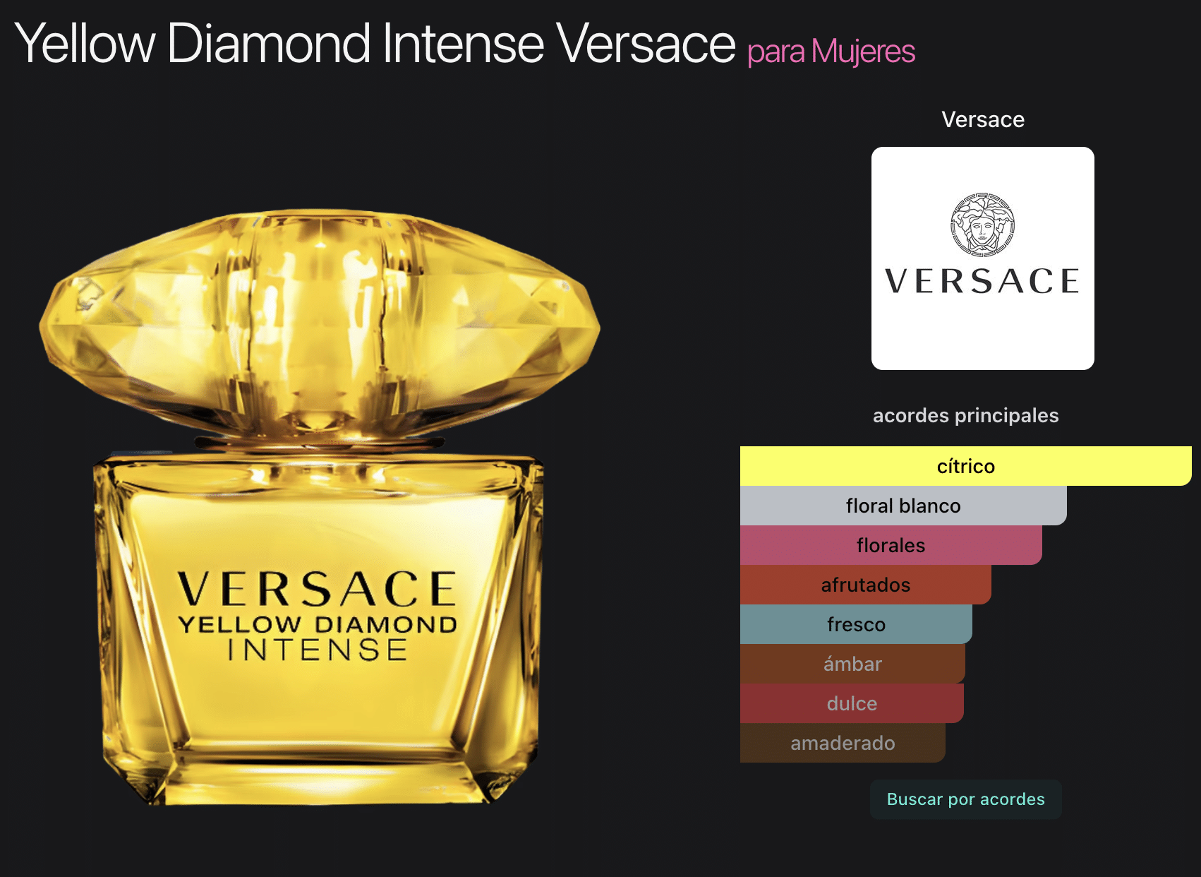 Yellow Diamond Intense by Versace 3.0oz Eau de Parfum for Women - Imagen 2