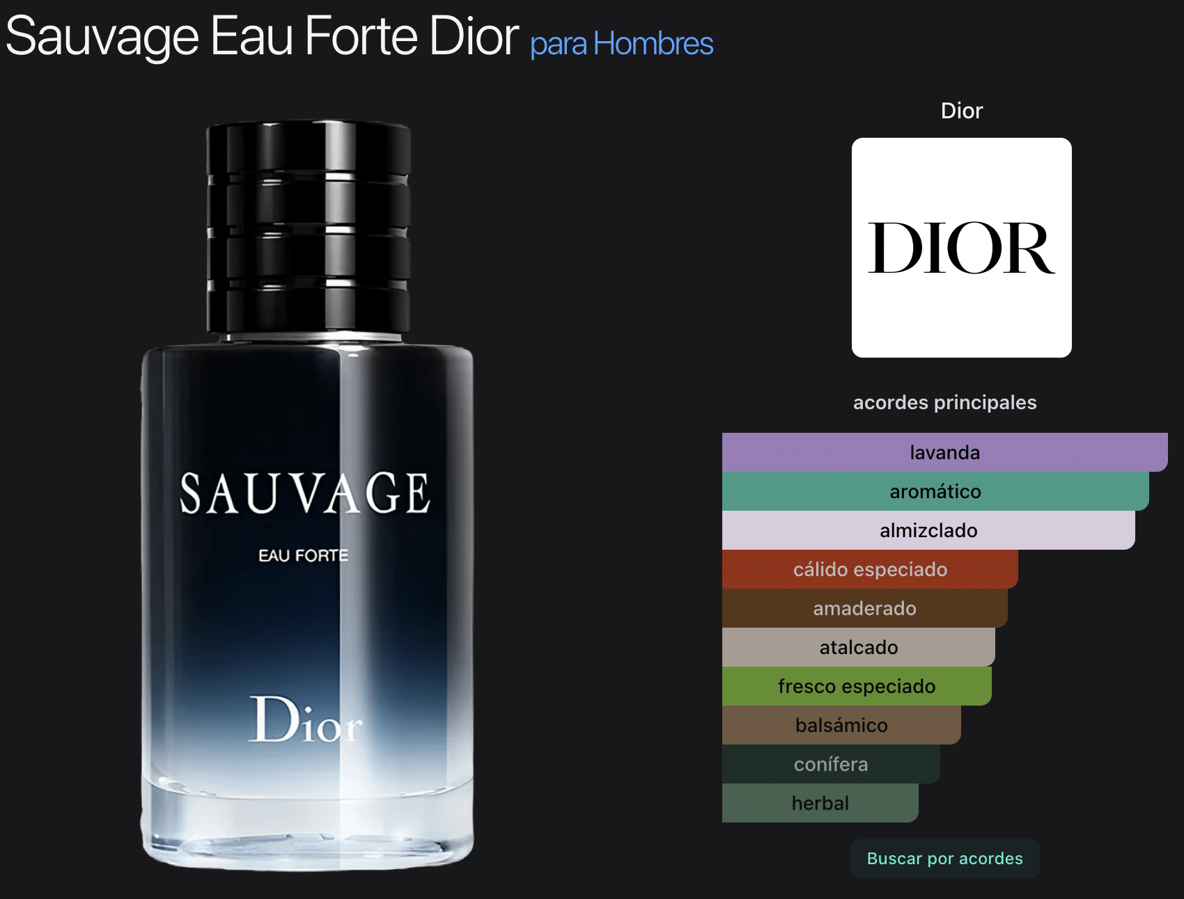 Perfume Sauvage Eau Forte para hombre 100 ML - Imagen 2