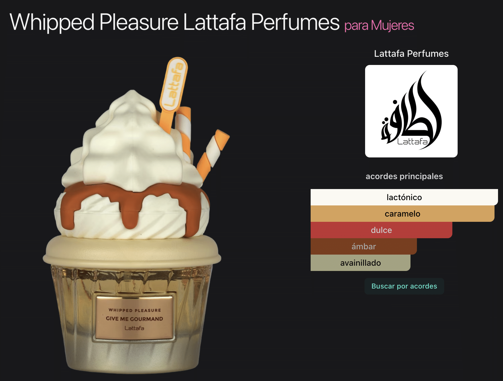 Lattafa Give Me Gourmand Whipped Pleasure 2.5oz Edp - Imagen 2